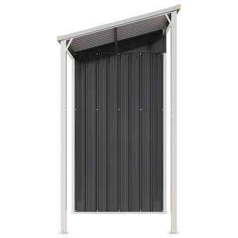 Tuinschuur met verlengd dak 277x110,5x181 cm staal antraciet