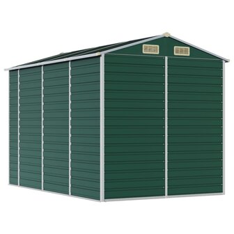 Tuinschuur 191x300x198 cm gegalvaniseerd staal groen