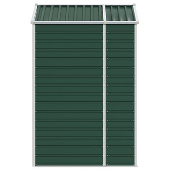 Tuinschuur 191x130x198 cm gegalvaniseerd staal groen