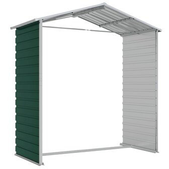 Tuinschuur 191x130x198 cm gegalvaniseerd staal groen