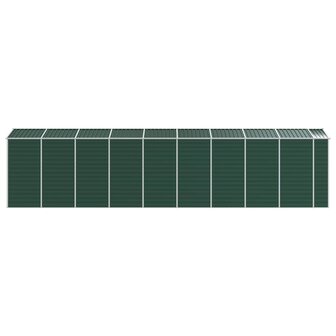 Tuinschuur 191x810x198 cm gegalvaniseerd staal groen