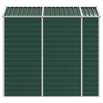 Tuinschuur 191x215x198 cm gegalvaniseerd staal groen