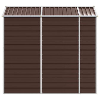 Tuinschuur 191x215x198 cm gegalvaniseerd staal bruin