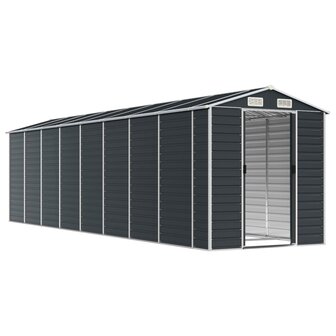 Tuinschuur 191x725x198 cm gegalvaniseerd staal antracietkleurig