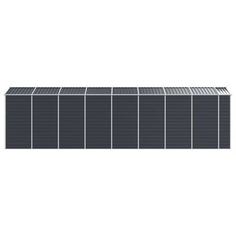 Tuinschuur 191x725x198 cm gegalvaniseerd staal antracietkleurig