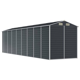 Tuinschuur 191x725x198 cm gegalvaniseerd staal antracietkleurig