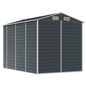 Tuinschuur 191x300x198 cm gegalvaniseerd staal antracietkleurig