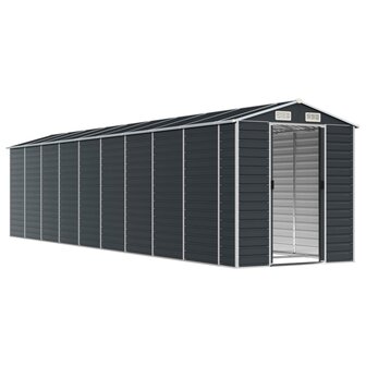 Tuinschuur 191x810x198 cm gegalvaniseerd staal antracietkleurig