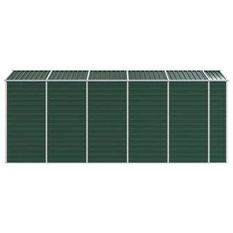 Tuinschuur 191x470x198 cm gegalvaniseerd staal groen