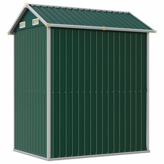 Tuinschuur 192x152,5x237 cm gegalvaniseerd staal groen