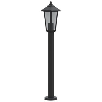 Vloerlamp voor buiten 80 cm roestvrijstaal zwart
