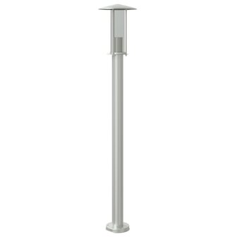 Vloerlamp voor buiten 100 cm roestvrijstaal zilverkleurig
