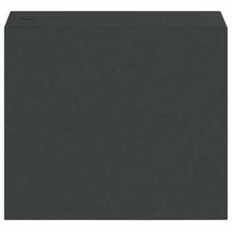 Buitenwandlampen 2 st gegoten aluminium zwart