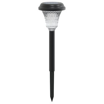 Tuinpadverlichting 12 st solar met grondpennen wit