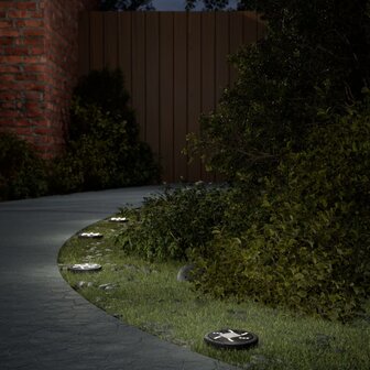Grondlampen 4 st solar met grondpennen warmwit