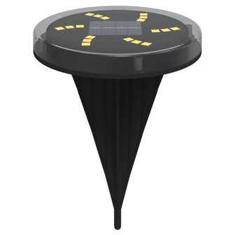 Grondlampen 4 st solar met grondpennen warmwit