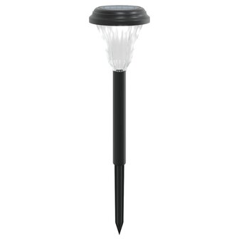 Tuinpadverlichting 12 st solar met grondpennen wit