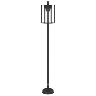 Vloerlamp voor buiten 3 st 100 cm roestvrij staal zwart