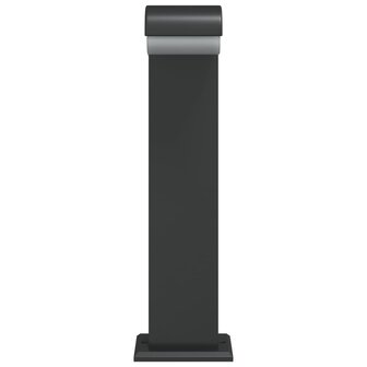 Buitenlampen staand 3 st 50 cm gegoten aluminium zwart