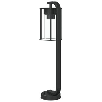 Vloerlamp voor buiten 60 cm roestvrij staal zwart