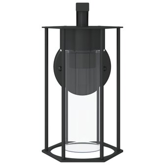 Buitenwandlamp roestvrij staal zwart