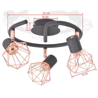 Plafondlamp met 3 LED&#039;s 12 W