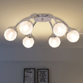 Plafondlamp met 6 LED-lampen G9 240 W