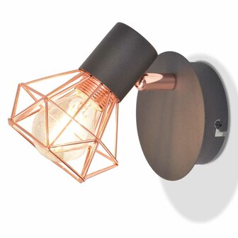Wandlampen 2 st met LED 8 W