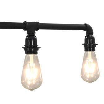 Plafondlamp 5xE27 zwart