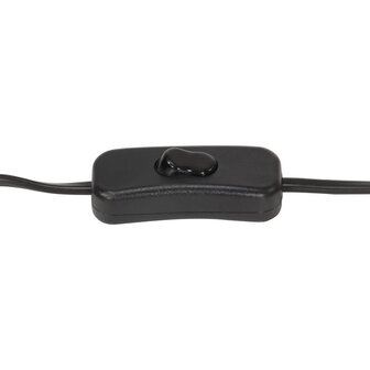 Vloerlamp driepoot 97 cm massief mangohout zwart