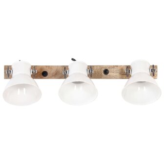 Wandlamp industrieel E27 65x25 cm wit