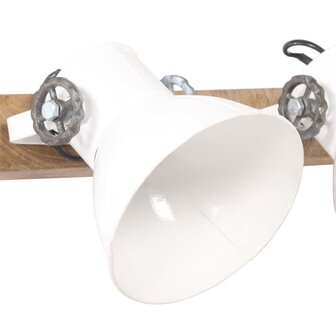 Wandlamp industrieel E27 65x25 cm wit