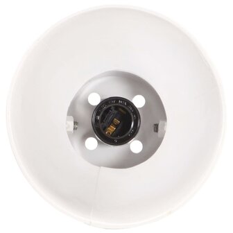 Wandlamp industrieel E27 65x25 cm wit