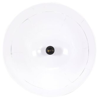 Hanglamp industrieel vintage rond 25 W E27 31 cm wit