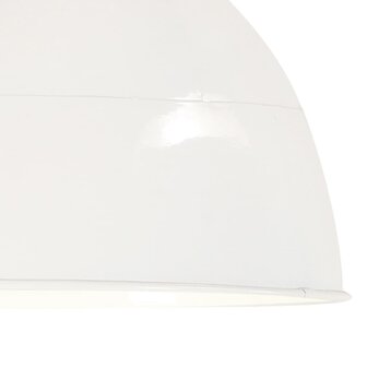 Hanglamp industrieel vintage rond 25 W E27 31 cm wit