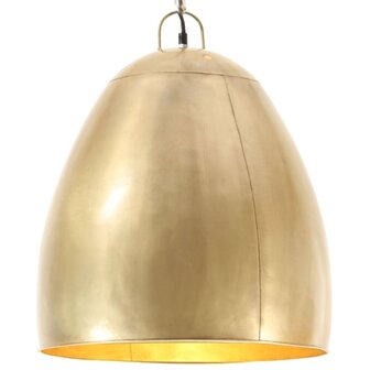 Hanglamp industrieel rond 25 W E27 42 cm messingkleurig