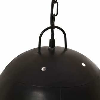 Hanglamp industrieel rond 25 W E27 42 cm zwart