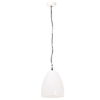 Hanglamp industrieel rond 25 W E27 32 cm wit