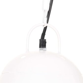 Hanglamp industrieel rond 25 W E27 32 cm wit