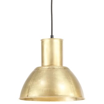 Hanglamp rond 25 W E27 28,5 cm messingkleurig