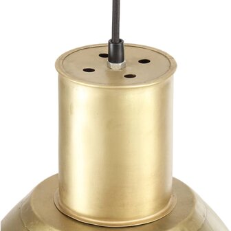 Hanglamp rond 25 W E27 28,5 cm messingkleurig