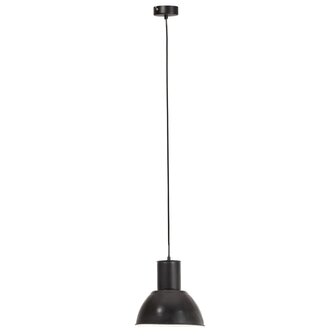 Hanglamp rond 25 W E27 28,5 cm zwart