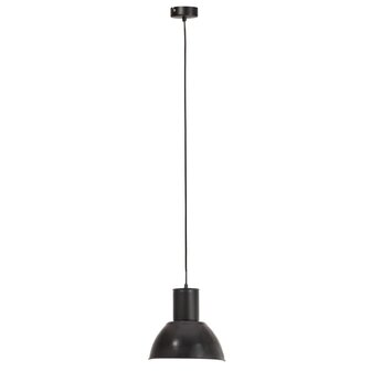 Hanglamp rond 25 W E27 28,5 cm zwart