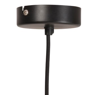 Hanglamp rond 25 W E27 28,5 cm zwart