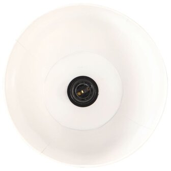 Vloerlamp E27 massief mangohout wit
