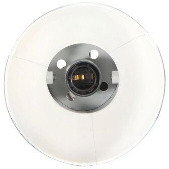 Vloerlamp met 2 lampenkappen E27 gietijzer zwart