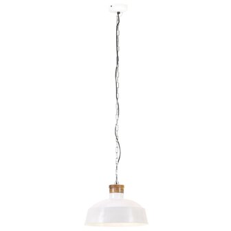 Hanglamp industrieel E27 42 cm wit