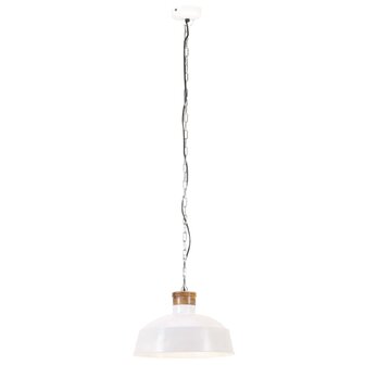 Hanglamp industrieel E27 32 cm wit