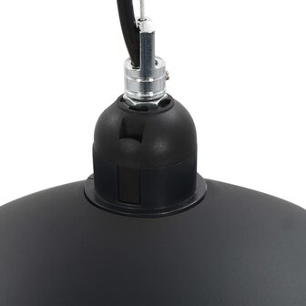 Plafondlampen 2 st halfrond E27 50 cm zwart en goudkleurig