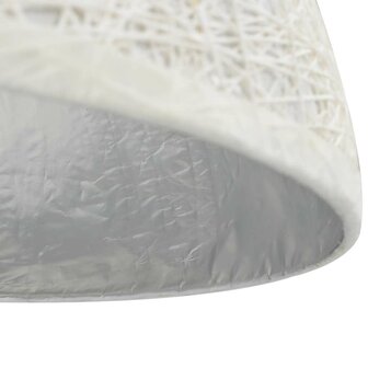 Hanglamp E27 &Oslash;50 cm wit en zilver